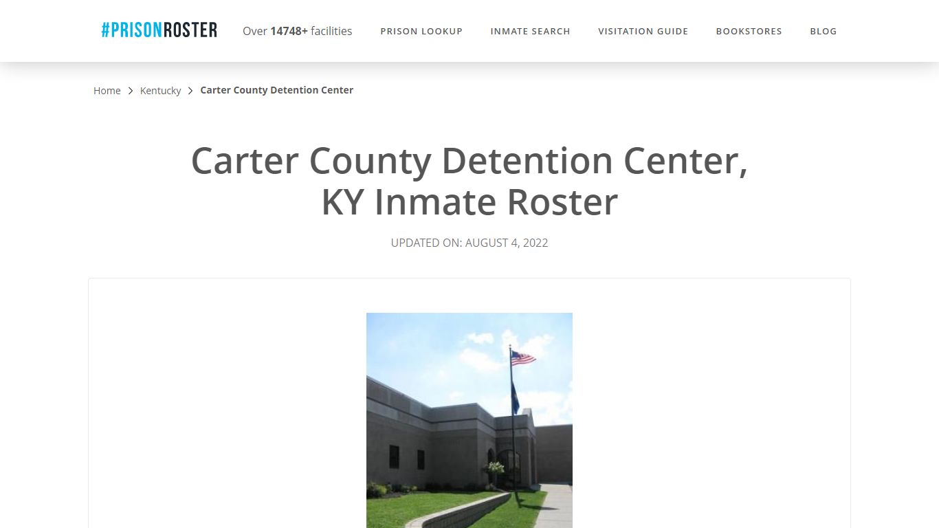 Carter County Detention Center, KY Inmate Roster - Prisonroster